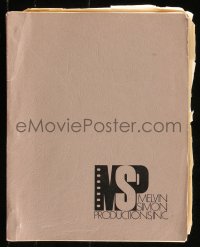 9s0251 ZORRO THE GAY BLADE revised draft script October 30, 1980, screenplay by Hal Dresner!