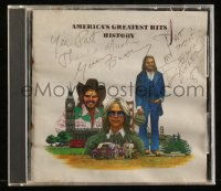 9s0631 AMERICA signed CD 1987 by Dewey Bunnell AND Gerry Beckley, History: America's Greatest Hits!