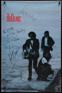 9s0285 BODEANS signed 23x35 music poster 1987 by Jim 'Bo' Conlon, Susan Julian & TWO others!