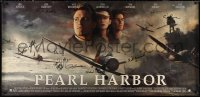 9s0265 PEARL HARBOR linen signed #1845/2000 ltd edition 29x60 special poster 2001 by FOURTEEN people!