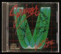 9s0643 SURVIVOR signed CD 1984 by Jimi Jamison, Marc Droubay, Peterik, Ellis, Sullivan, Vital Signs!