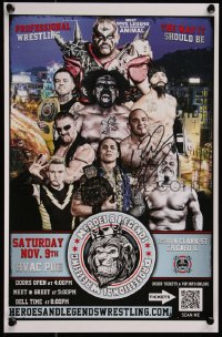 9s0350 ROAD WARRIOR ANIMAL signed 11x17 special poster 2019 from his final wrestling appearance!