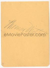 9s0821 THOMAS MITCHELL signed 5x6 album page 1940s it can be framed with the included still!