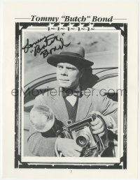 9s0608 TOMMY BOND signed book page 1980s great image of Butch as Jimmy Olsen w/ camera in Superman!