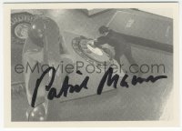 9s0627 PATRICK MACNEE signed trading card #60 1992 shrunken John Steed by telephone in The Avengers!