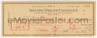 9s0742 WALTER WINCHELL signed canceled check 1938 he paid $5,260.14 to the State Tax Commission!