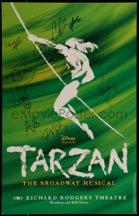 9s0347 TARZAN signed stage play WC 2006 by Strickland, Dandridge, Gambatese, Gregory & FIVE others!