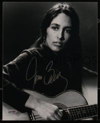 9s0364 JOAN BAEZ signed 8x10 REPRO photo 2000s includes vintage record it can be framed with!