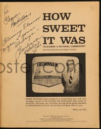 9s0479 HOW SWEET IT WAS signed softcover book 1966 by BOTH Bill Williams AND Barbara Hale!