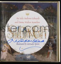 9s0472 JULIE ANDREWS signed hardcover book 2003 Simeon's Gift, illustrations by Gennady Spirin!