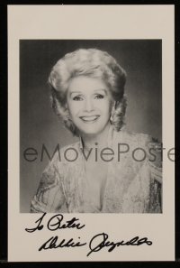 9s0354 DEBBIE REYNOLDS signed 6x9 publicity photo 1980s includes vinyl record it can be framed with!
