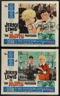 9s0540 NUTTY PROFESSOR set of 8 LCs 1963 ONE signed by Jerry Lewis, he's with sexy Stella Stevens!