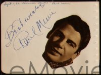9s0339 SCARFACE signed album page AND signed 8x10 1930s one by Ann Dvorak AND one by Paul Muni!