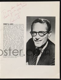 9s0440 BELLS ARE RINGING signed stage play souvenir program book 1964 by Lewis, Hilton AND Collette!