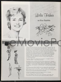 9s0446 MY FAIR LADY signed stage play souvenir program book 1964 by Lola Fisher & FIVE others!