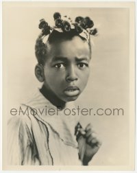 9t0823 ALLEN 'FARINA' HOSKINS 8x10.25 still 1930s head & shoulders portrait of the Our Gang star!