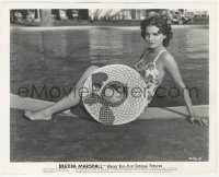 9t0841 BRENDA MARSHALL 8.25x10 still 1940s sexy full-length swimsuit portrait by swimming pool!