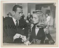 9t0857 DEAD RECKONING 8.25x10 still 1947 sexy Lizabeth Scott & Humphrey Bogart with dice in casino!