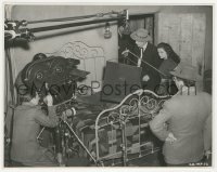 9t0961 OUTLAW candid 7.75x10 still 1941 crew films Russell, Buetel & Huston, from aborted 1st release