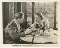 9t0963 PETRIFIED FOREST 8x10.25 still 1936 Bette Davis listens to Leslie Howard talking at table!