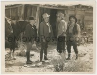 9t0983 SPOILERS 8x10 key book still 1930 young Gary Cooper & Oscar Apfel with 2 guys outside shack!