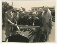 9t0999 TWO TARS 7.5x9.75 still 1928 ladies admire sailors Stan Laurel & Oliver Hardy in car, rare!