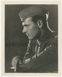 9t1007 WINGS 8x10.25 still 1927 profile portrait of smoking Richard Arlen by Eugene Robert Richee!