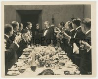 9t1014 YOUNG RAJAH 8x10 still 1922 Rudolph Valentino toasting with men at fancy party, rare!