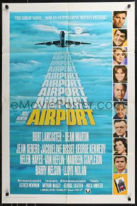 9t1141 AIRPORT int'l 1sh 1970 Burt Lancaster, Dean Martin, Jacqueline Bisset, Jean Seberg & more!
