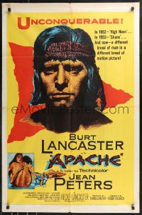 9t1166 APACHE 1sh 1954 Robert Aldrich, Native American Burt Lancaster & Jean Peters!