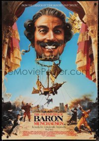 9t0536 ADVENTURES OF BARON MUNCHAUSEN Aust 1sh 1989 Terry Gilliam, completely different!