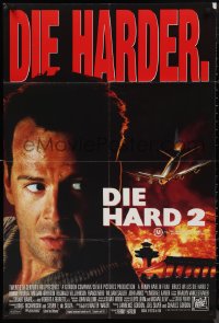9t0552 DIE HARD 2 Aust 1sh 1990 tough guy Bruce Willis is in the wrong place at the right time!