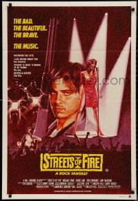 9t0595 STREETS OF FIRE Aust 1sh 1984 Michael Pare, Diane Lane, rock 'n' roll, directed by Walter Hill!