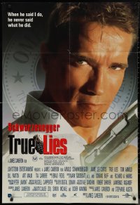 9t0603 TRUE LIES Aust 1sh 1994 Arnold Schwarzenegger, directed by James Cameron!
