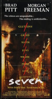 9t0695 SEVEN Aust daybill 1995 Freeman & Pitt, Gluttony, Greed, Sloth, Envy, Wrath, Pride, Lust!