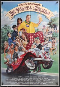9t1180 BACK TO SCHOOL int'l Spanish language 1sh 1986 Rodney Dangerfield goes to college with his son, great image!