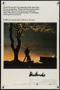 9t1183 BADLANDS 1sh 1974 Terrence Malick's cult classic, Martin Sheen & Sissy Spacek!