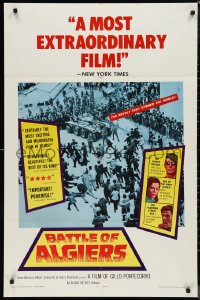 9t1195 BATTLE OF ALGIERS 1sh 1968 directed by Gillo Pontecorvo, different war images!