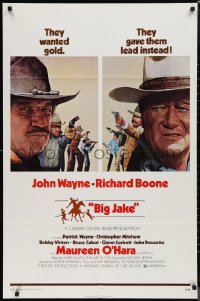9t1219 BIG JAKE 1sh 1971 Richard Boone wanted gold but John Wayne gave him lead instead!