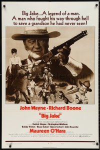 9t1218 BIG JAKE style B 1sh 1971 John Wayne fought through hell to save a grandson he had never seen!