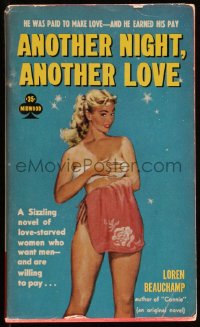 9t0770 ANOTHER NIGHT ANOTHER LOVE paperback book 1959 love-starved women who are willing to pay!