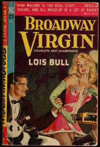 9t0774 BROADWAY VIRGIN later edition paperback book 1949 hot spots of Broadway, sexy show girl art!