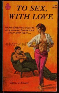 9t0807 TO SEX WITH LOVE paperback book 1968 Paul Rader art, her desperate quest to be a woman!