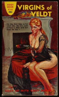 9t0810 VIRGINS OF VELDT paperback book 1962 first time in her adult life, she was nude before a man!