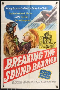 9t1248 BREAKING THE SOUND BARRIER 1sh 1952 David Lean, they lived & loved like the jets they flew!