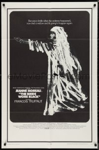 9t1249 BRIDE WORE BLACK 1sh 1968 Francois Truffaut's La Mariee Etait en Noir, Rene Ferracci artwork!