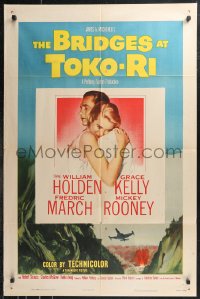 9t1255 BRIDGES AT TOKO-RI 1sh 1954 Grace Kelly, William Holden, Korean War, by James Michener!