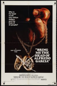 9t1256 BRING ME THE HEAD OF ALFREDO GARCIA style A 1sh 1974 worth one million dollars & 21 lives!
