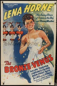 9t1259 BRONZE VENUS 1sh 1940s The Duke is Tops, great art of beautiful Lena Horne!