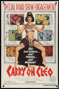 9t1282 CARRY ON CLEO 1sh 1965 English comedy on the Nile, sexy full-length Amanda Barrie!